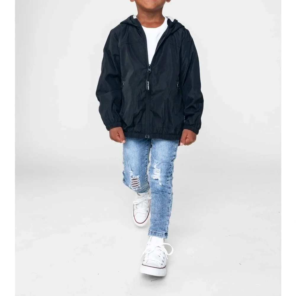 Little Bipsy Black Hooded Rain Jacket
